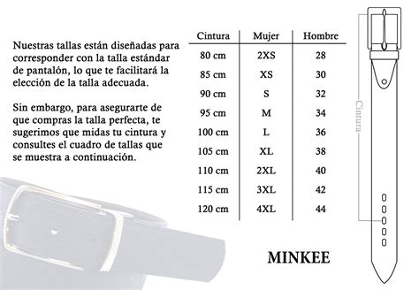 Guía de tallas de cinturones I Hombre y Mujer 